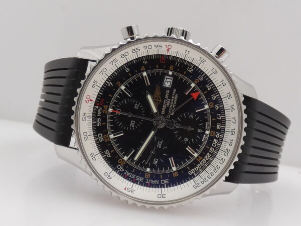 Cronografo Breitling Navitimer World GMT A24322 Automatic Chronometre ANNI '2000s Acciaio