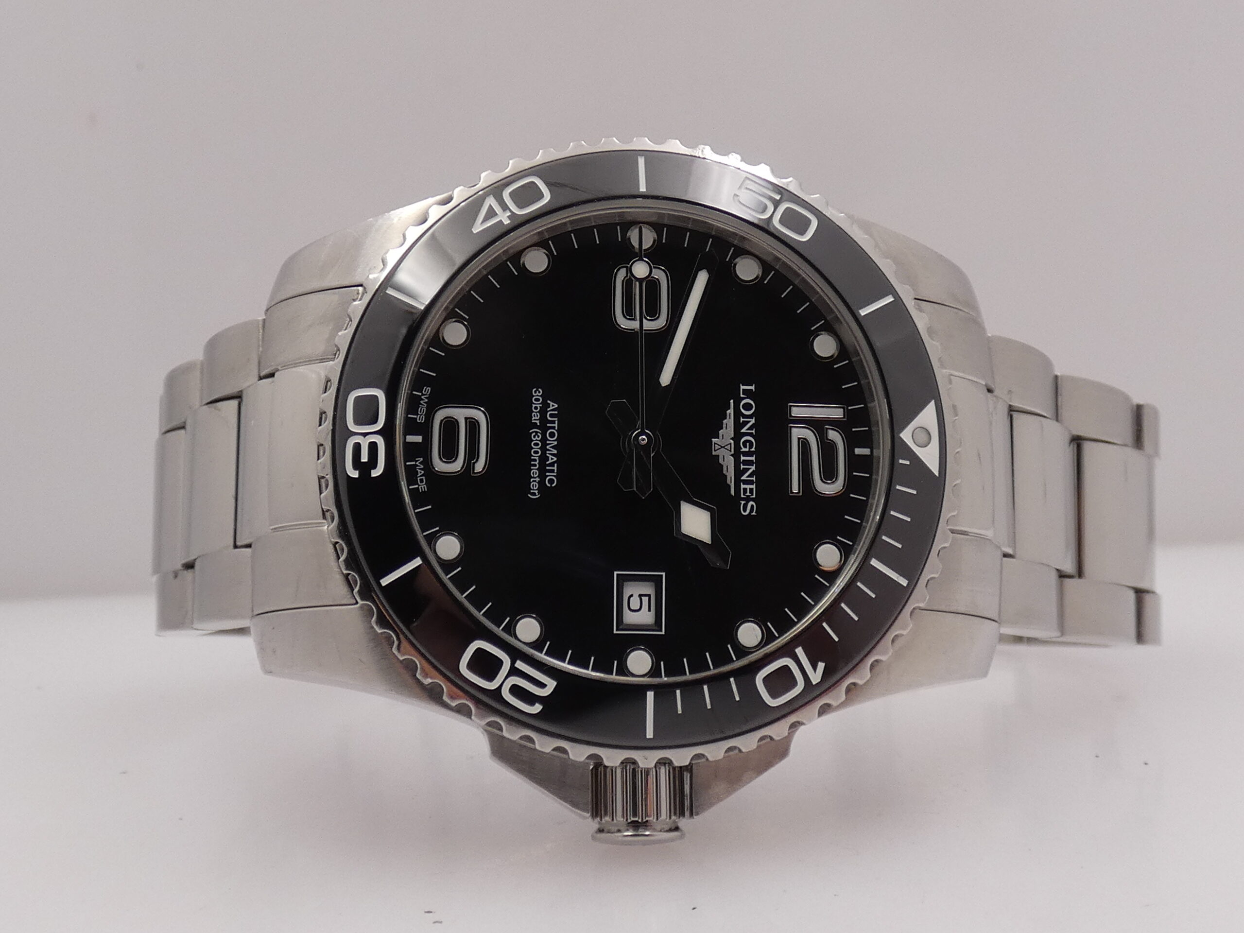Longines HydroConquest 41mm Automatico With BOX Ghiera in Ceramica L3.781.4 Braccialato Acciaio - immagine 5