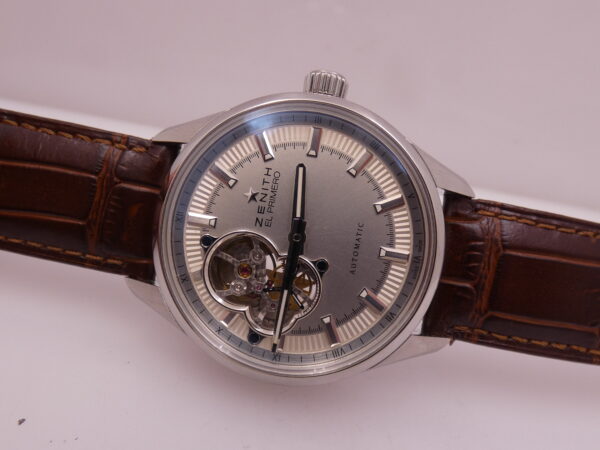 Zenith El Primero Synopsis Open Hearth TOP CONDITION WITH PAPERS Automatico Acciaio 03.2170.4613
