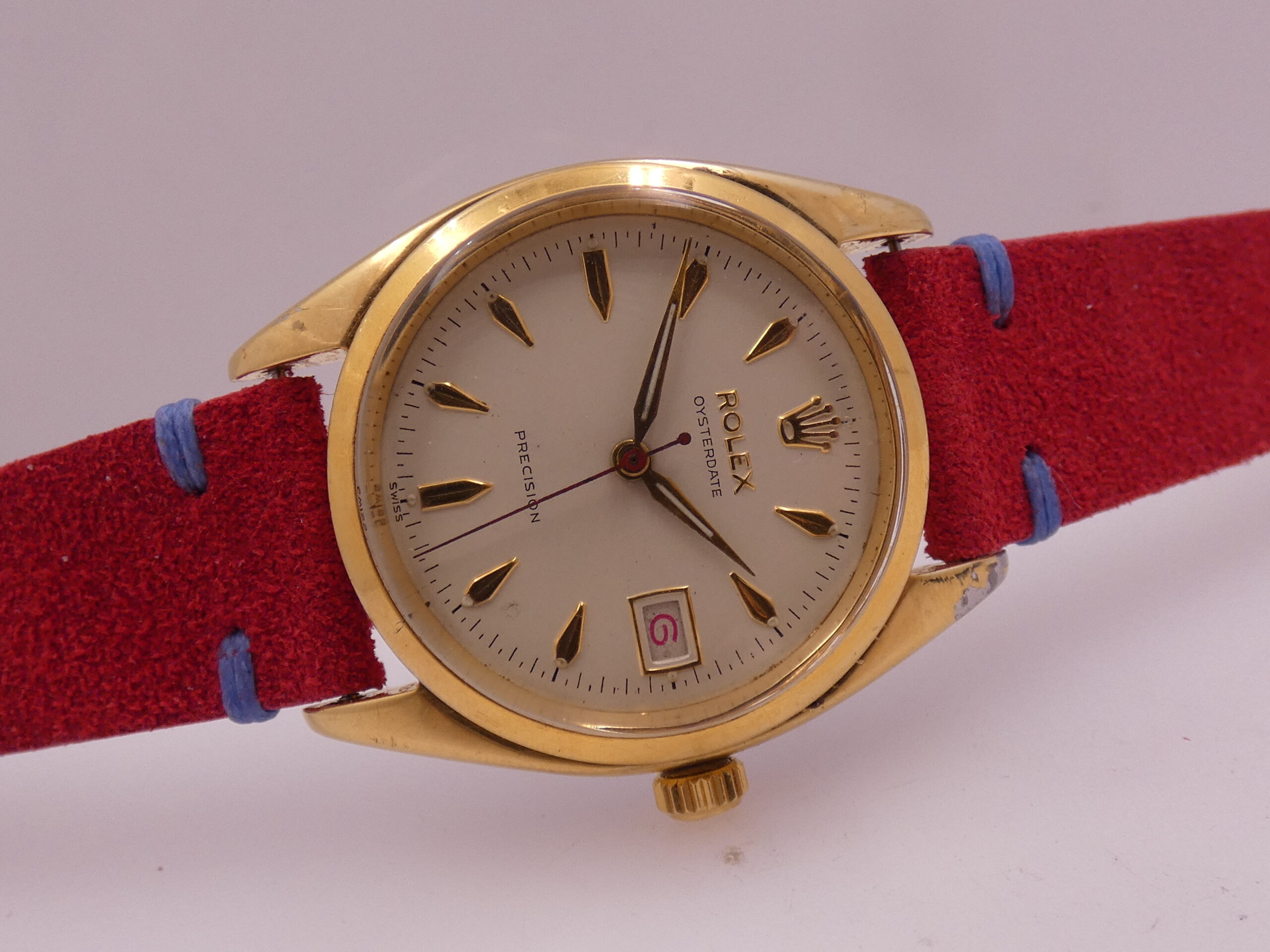 Rolex Oysterdate Precision Roulette 6494 18Kt G.F. FROM 1956 Carica Manuale Vintage - immagine 6