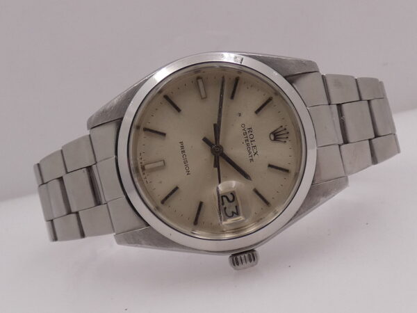 Rolex Oysterdate Precision 6694 ANNO 1975 BRACCIALE Oyster Carica Manuale Calibro 1225 Vintage