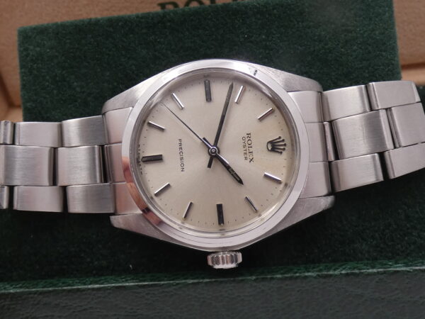 Rolex Oyster Precision 6426 Carica Manuale ANNO 1974 Argentè Soleil Dial Bracciale Oyster Vintage