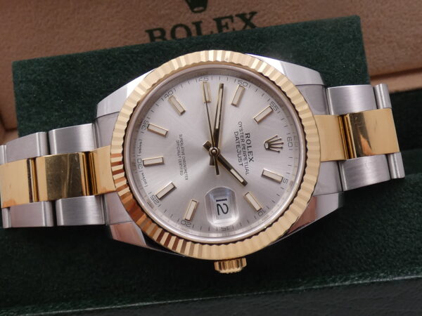 Rolex Datejust 41 126333 TOP CONDITION Oro 18Kt & Acciaio BOX&PAPERS ITALIA 2019 Unico Proprietario Automatico Bracciale Oyster