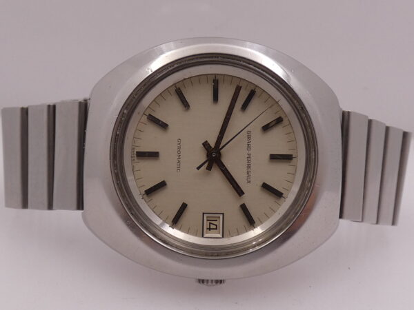Girard Perregaux Gyromatic Cushion 9312GA Automatic Date Acciaio ANNI '70s VINTAGE