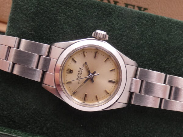 Rolex Oyster Perpetual Lady 6618 24mm ANNO 1969 Automatico Acciaio Bracciale Oyster