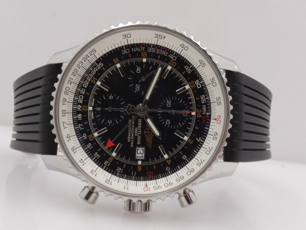 Cronografo Breitling Navitimer World GMT A24322 Automatic Chronometre ANNI '2000s Acciaio