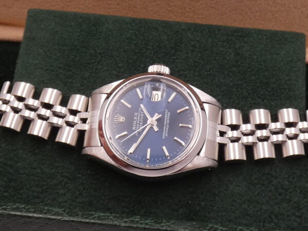 Rolex Lady-Datejust 6916 26mm Bracciale JUBILEE Anno 1977 Blue Soleil Dial Automatico Acciaio