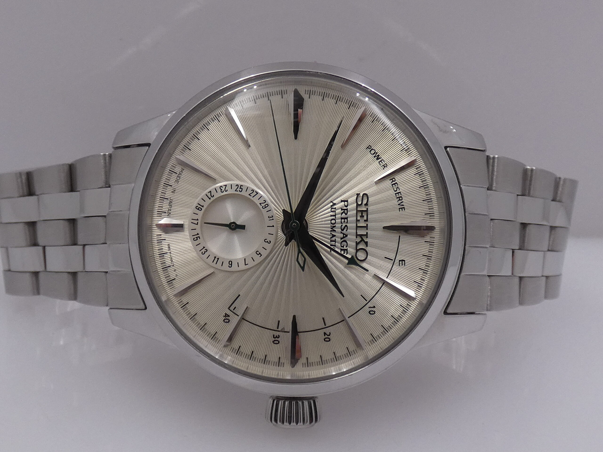 Seiko Presage Power Reserve SUNBRUST DIAL BOX&PAPERS Anno 2019 Automatico Acciaio Braccialato - immagine 6