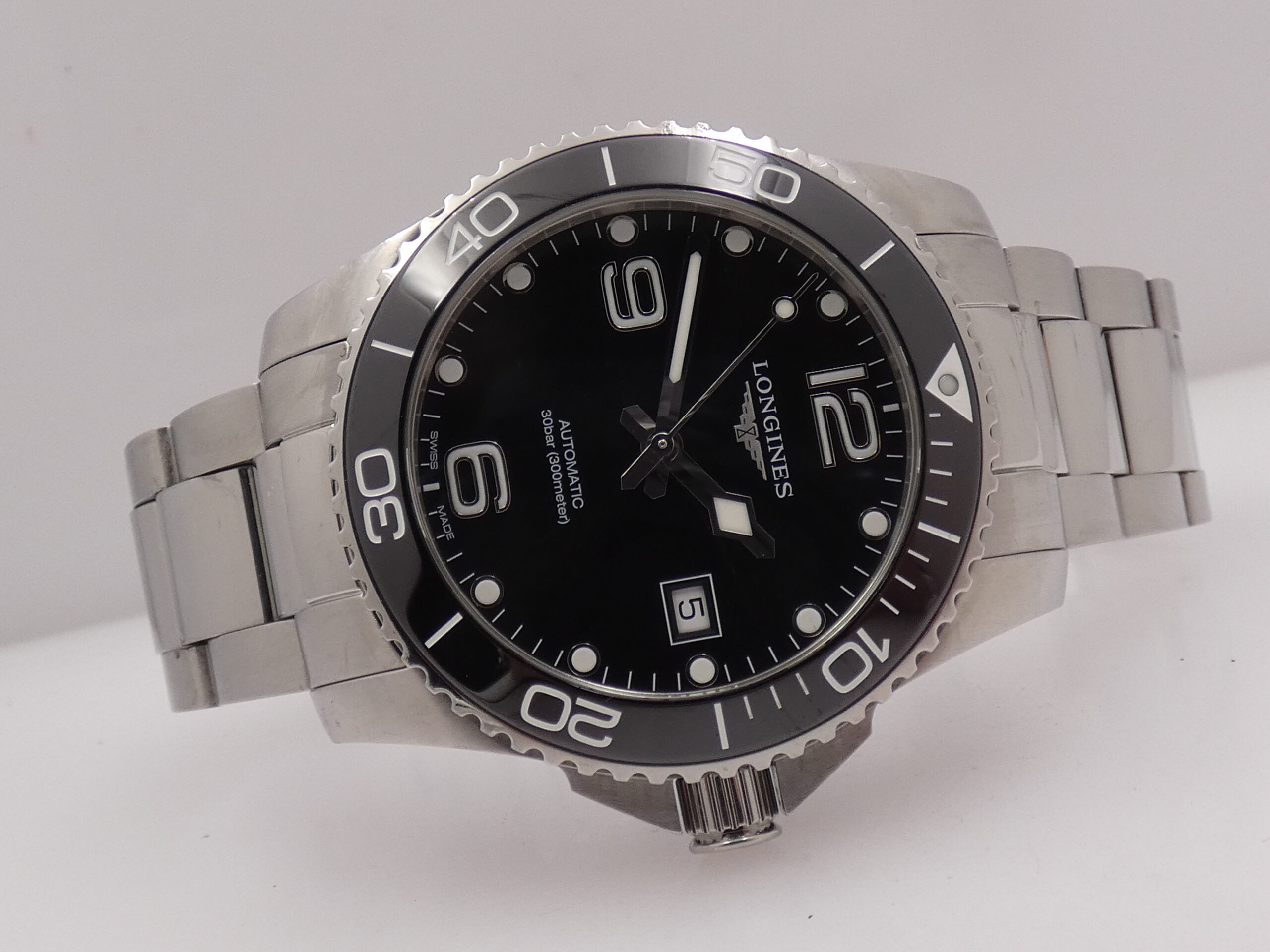 Longines HydroConquest 41mm Automatico With BOX Ghiera in Ceramica L3.781.4 Braccialato Acciaio - immagine 6