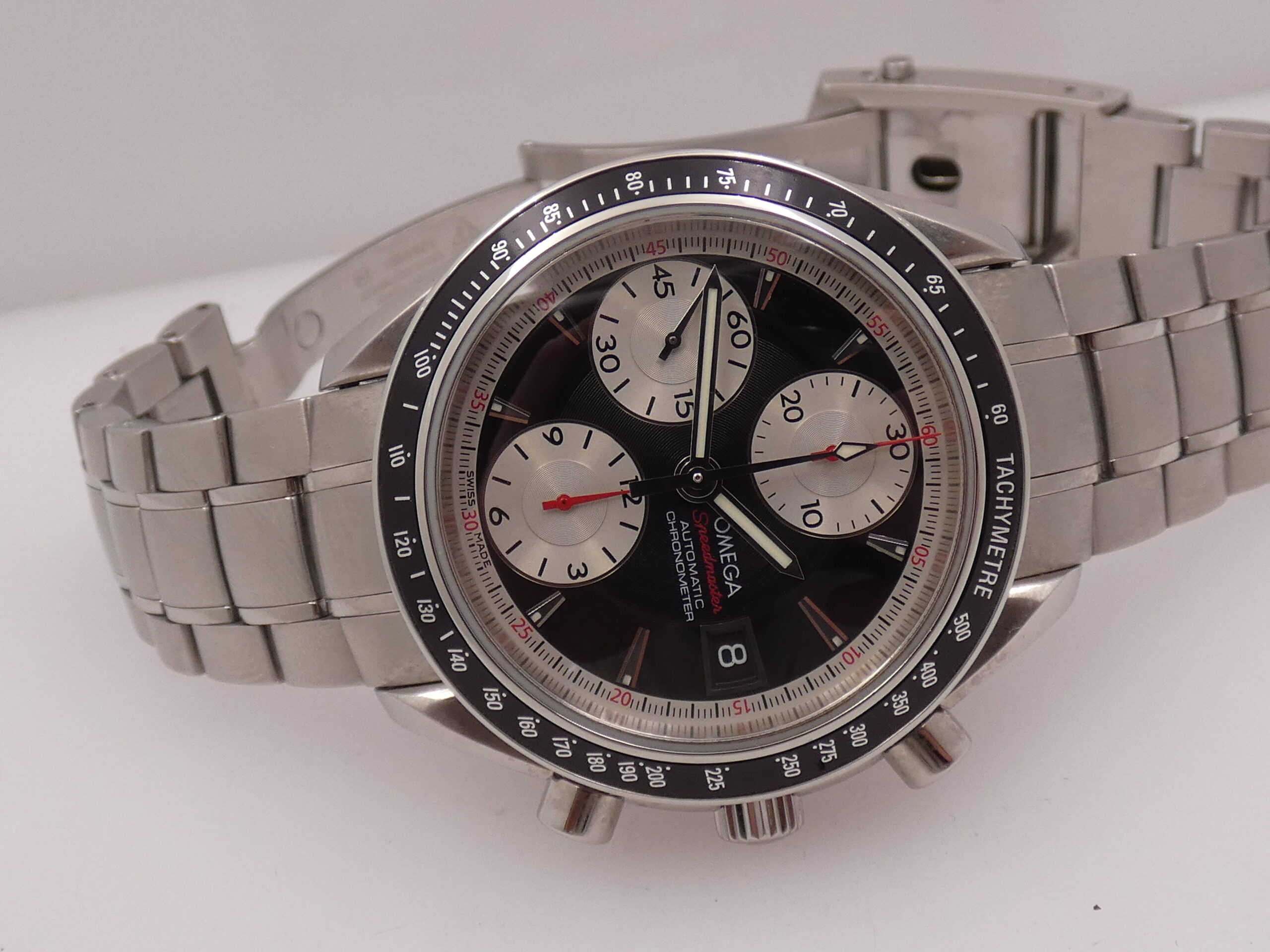 Cronografo Omega Speedmaster Date With PAPERS 178.0055 ANNO 2011 Automatic Chronometer 32105100 Acciaio Braccialato - immagine 6