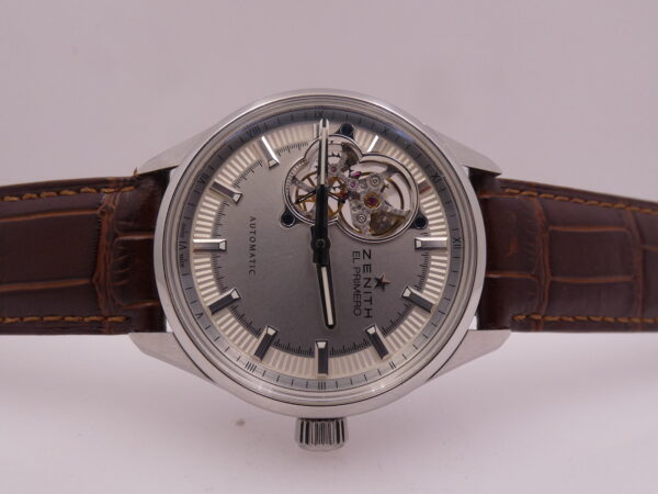 Zenith El Primero Synopsis Open Hearth TOP CONDITION WITH PAPERS Automatico Acciaio 03.2170.4613