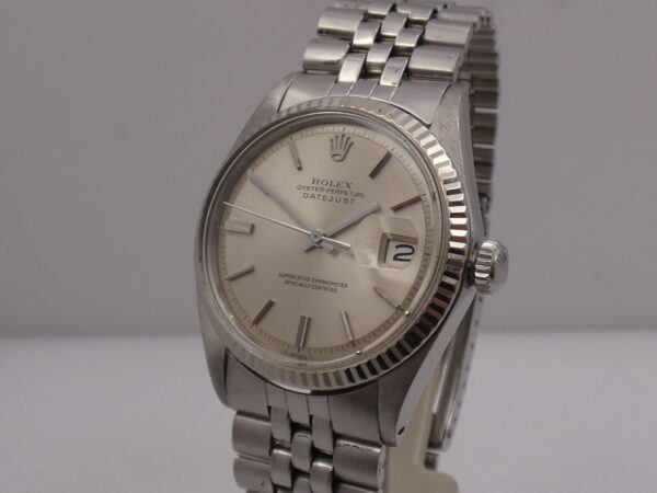 Rolex Datejust 36 1601 Ghiera Oro Bianco18Kt Anno1971 Bracciale Jubilee Automatico Acciaio