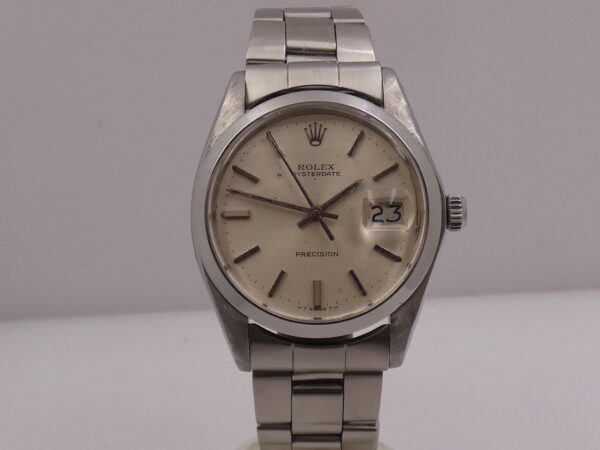 Rolex Oysterdate Precision 6694 ANNO 1975 BRACCIALE Oyster Carica Manuale Calibro 1225 Vintage