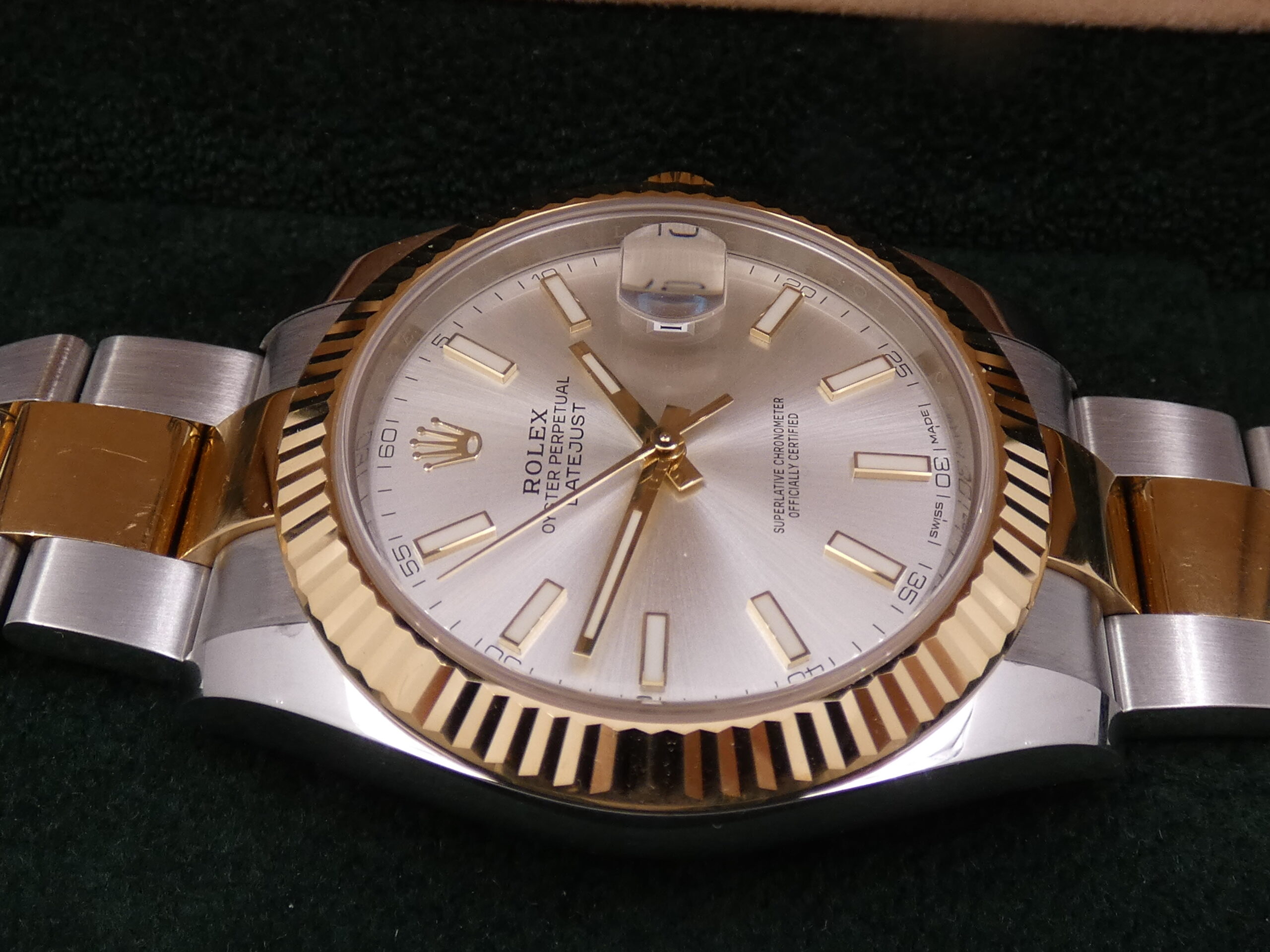 Rolex Datejust 41 126333 TOP CONDITION Oro 18Kt & Acciaio BOX&PAPERS ITALIA 2019 Unico Proprietario Automatico Bracciale Oyster - immagine 7