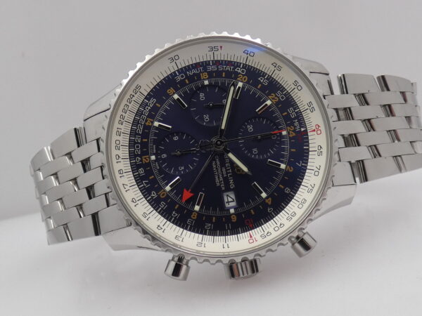 Cronografo Breitling Navitimer World GMT A24322 FULL SET ANNO 2024 Automatico Acciaio Bracciale Pilot