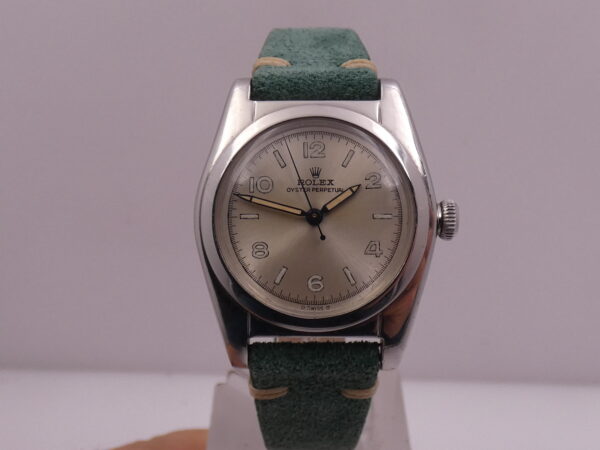 Rolex Oyster Perpetual Ovetto Bubbleback 2940 Automatico ANNO 1945 Acciaio Vintage