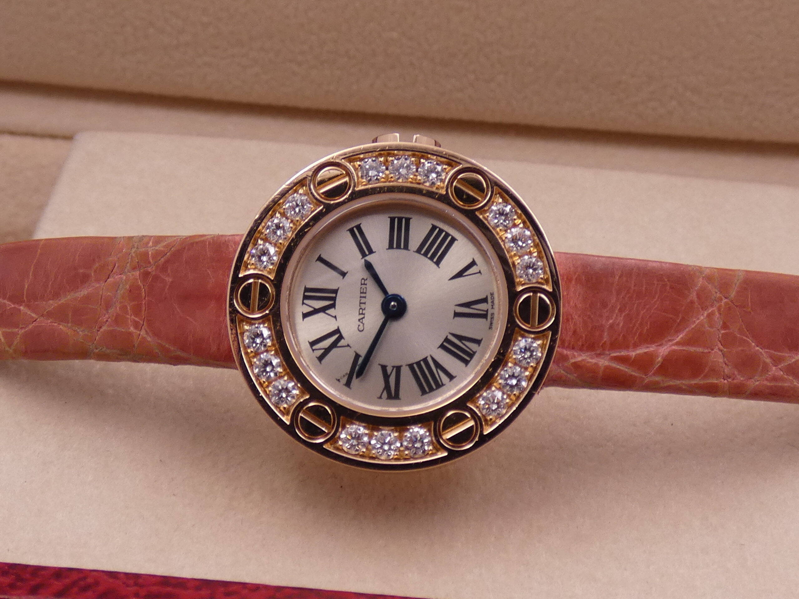 Cartier Love Lady 2977 Factory Diamonds Bezel Oro Rosa 18Kt WITH PAPERS Anno 2008 WE800631 - immagine 7