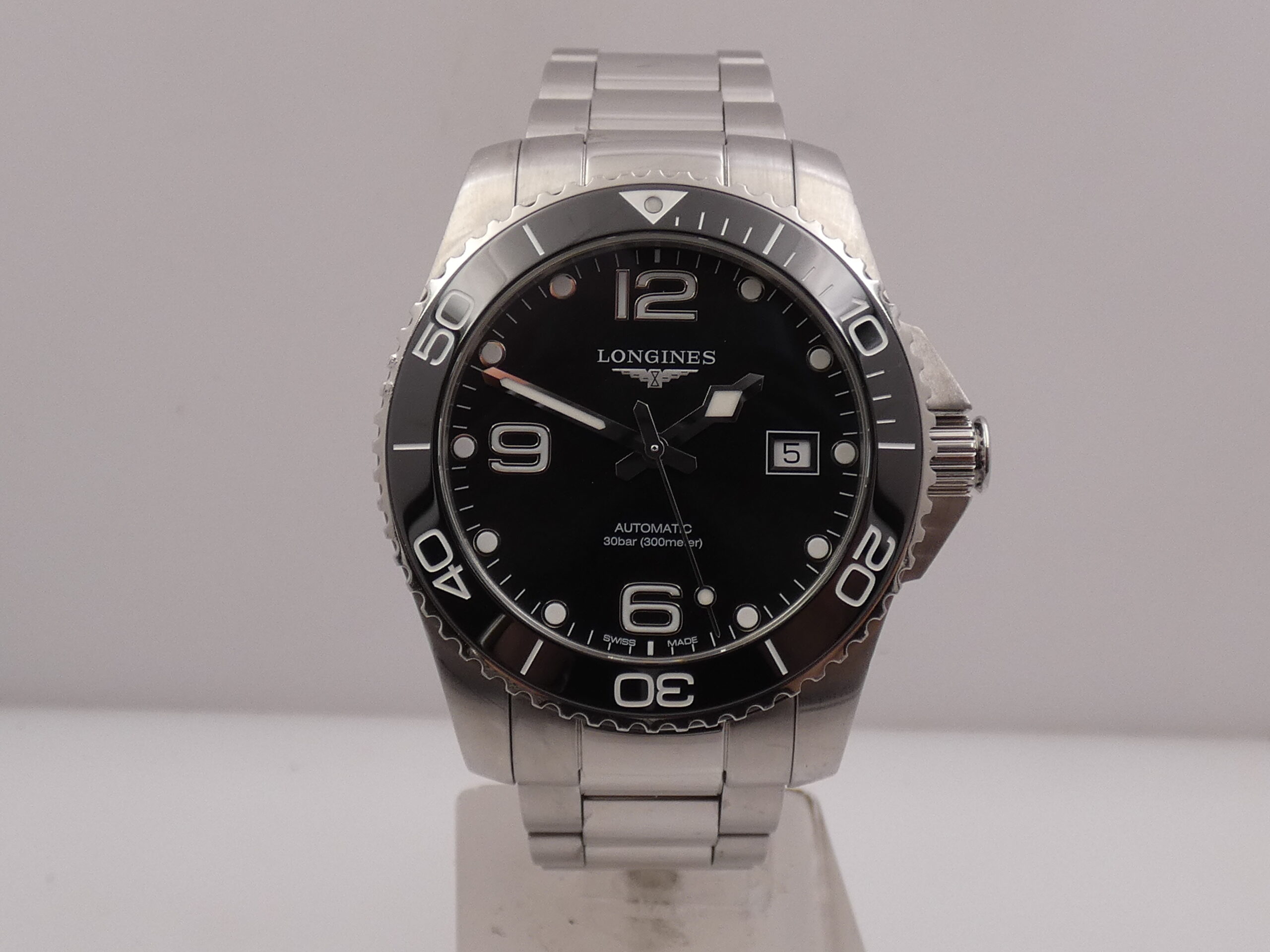 Longines HydroConquest 41mm Automatico With BOX Ghiera in Ceramica L3.781.4 Braccialato Acciaio - immagine 7