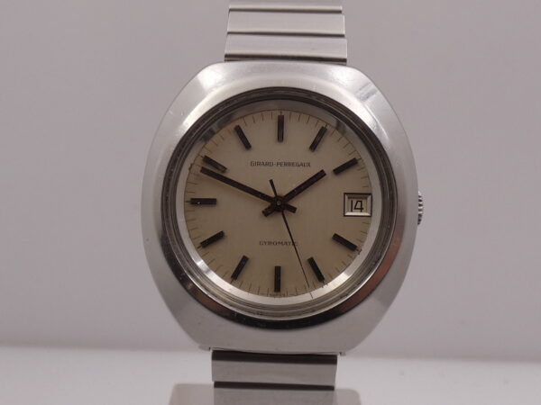 Girard Perregaux Gyromatic Cushion 9312GA Automatic Date Acciaio ANNI '70s VINTAGE