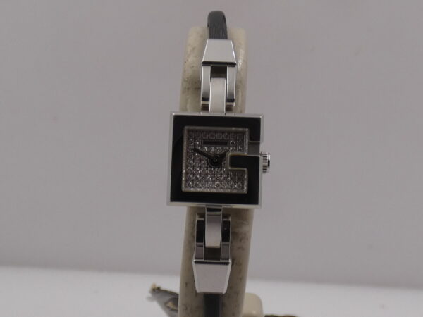 Gucci G Mini Lady 102 N.O.S. Full Pavè Diamonds Dial BOX&PAPERS New Old Stock Stainless Steel