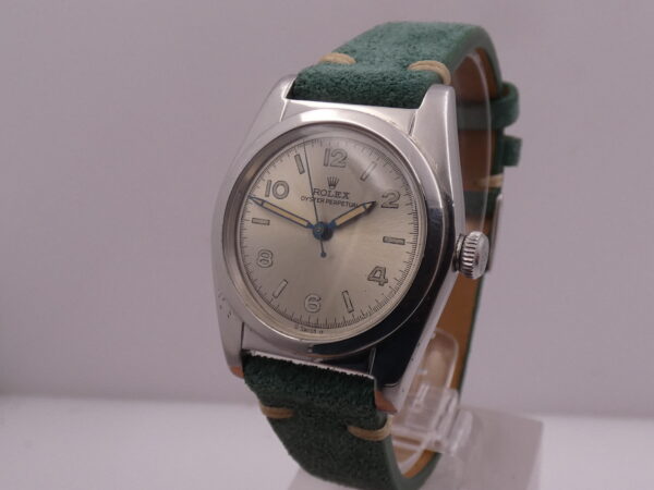 Rolex Oyster Perpetual Ovetto Bubbleback 2940 Automatico ANNO 1945 Acciaio Vintage
