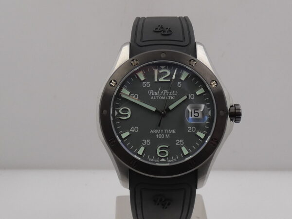 Paul Picot Army Time Flyingstar 9153 BOX PAPERS & TAG PRICE ANNO 2023 Automatico Acciaio
