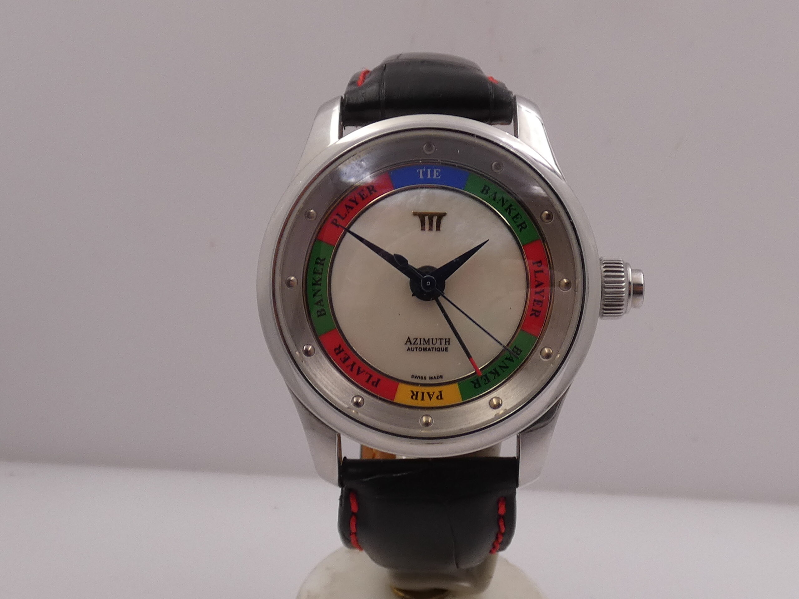Azimuth Baccarat Marina Bay Sands NEW OLD STOCK Special Edition 42mm MOP DIAL Automatico Acciaio - immagine 9