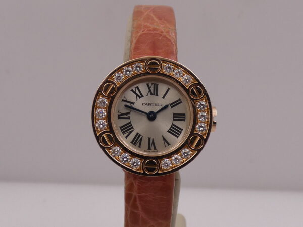 Cartier Love Lady 2977 Factory Diamonds Bezel Oro Rosa 18Kt WITH PAPERS Anno 2008 WE800631