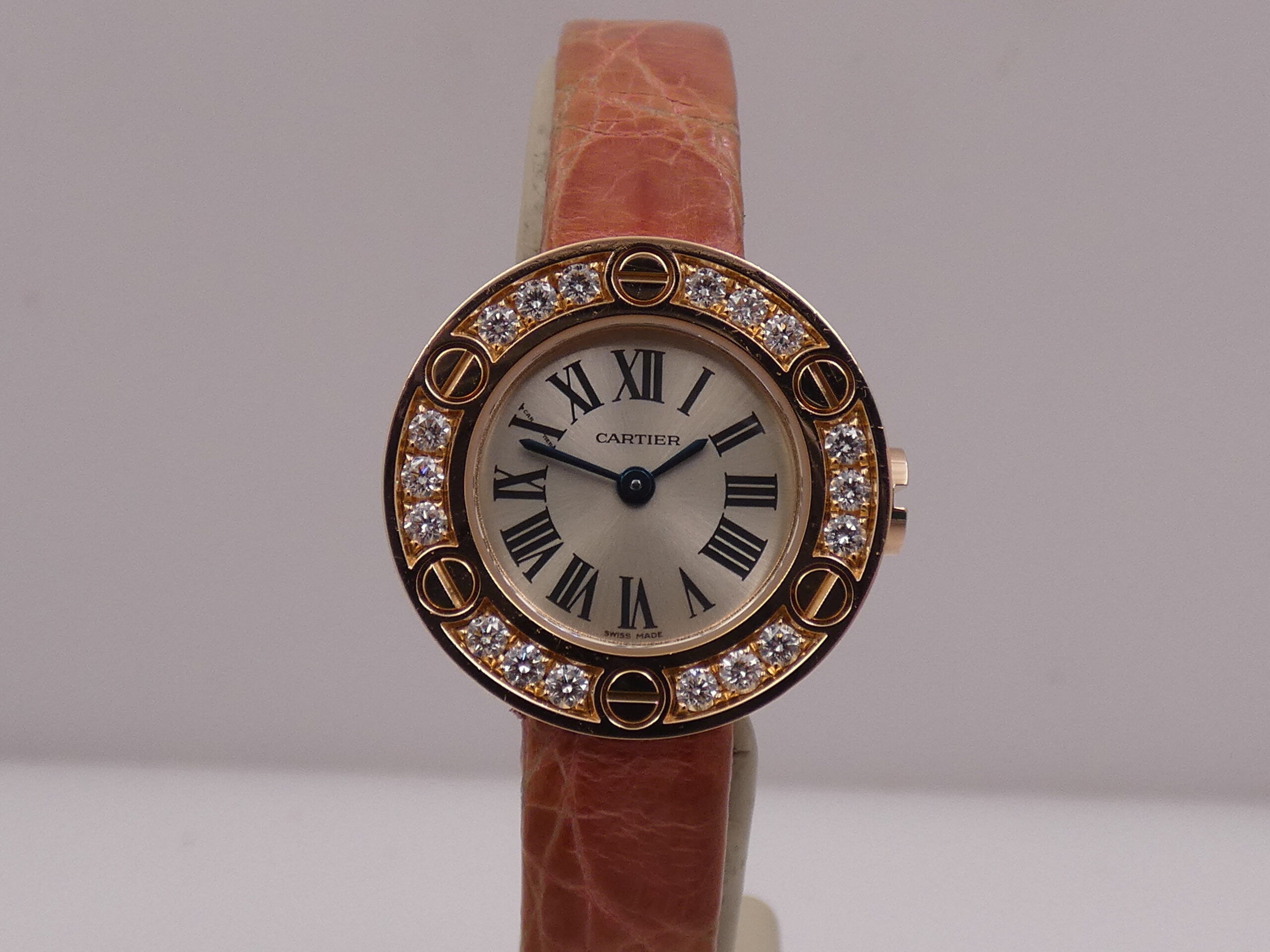 Cartier Love Lady 2977 Factory Diamonds Bezel Oro Rosa 18Kt WITH PAPERS Anno 2008 WE800631 - immagine 8