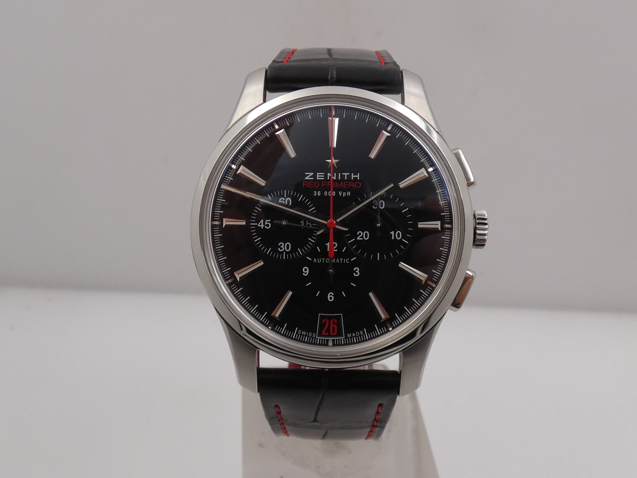 Cronografo Zenith Captain Red Primero 03.2115.400 BOX&PAPERS LIMITED EDITION 500 pezzi al MONDO Automatico Acciaio - immagine 8