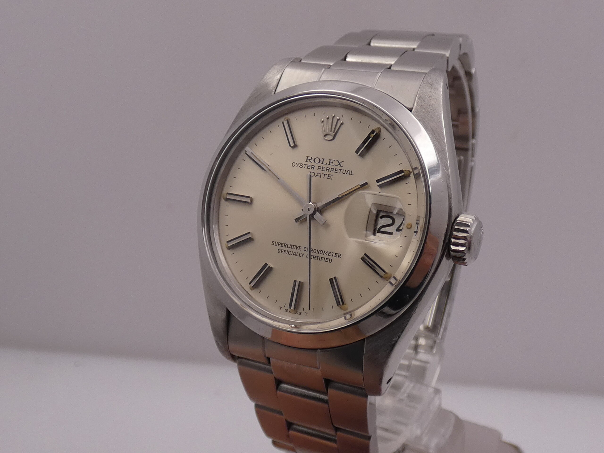 Rolex Oyster Perpetual Date 1500 ANNO 1979 Automatico Bracciale Oyster Acciaio - immagine 8