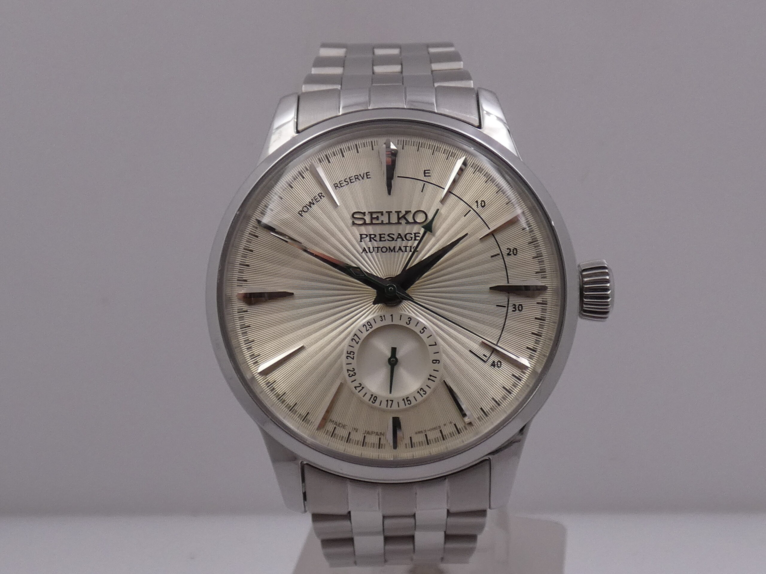 Seiko Presage Power Reserve SUNBRUST DIAL BOX&PAPERS Anno 2019 Automatico Acciaio Braccialato - immagine 8