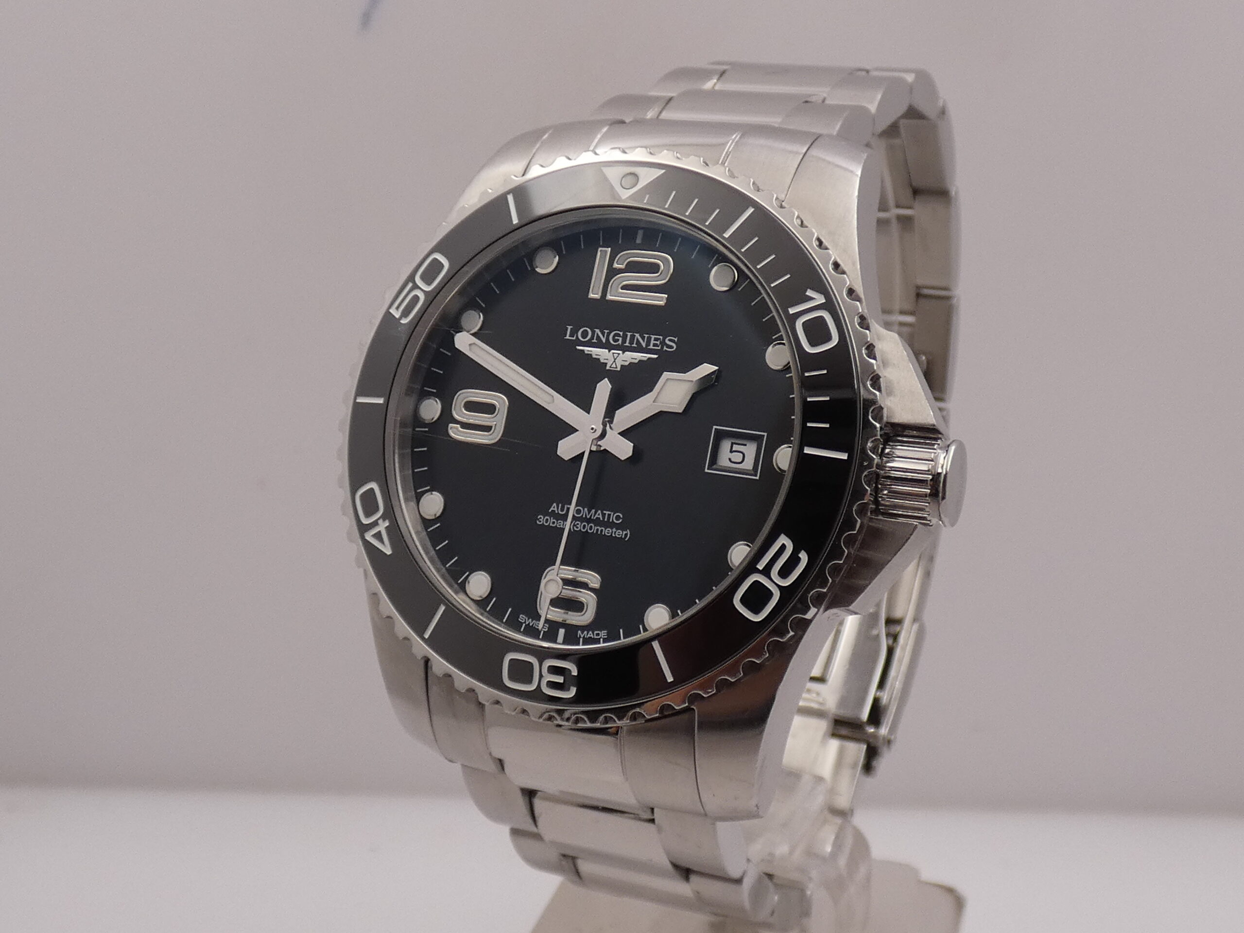 Longines HydroConquest 41mm Automatico With BOX Ghiera in Ceramica L3.781.4 Braccialato Acciaio - immagine 8