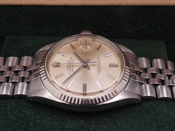 Rolex Datejust 36 1601 Ghiera Oro Bianco18Kt Anno1971 Bracciale Jubilee Automatico Acciaio