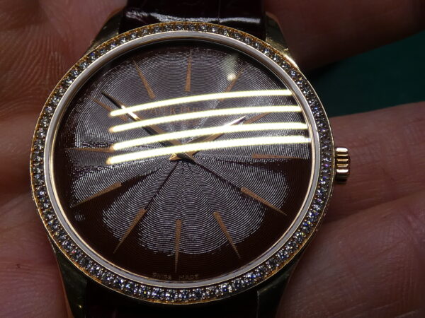 Patek Philippe Calatrava 4897R Factory Diamonds Bezel Oro Rosa 18Kt Chocolate Dial For Ladies Carica Manuale Calibro 215