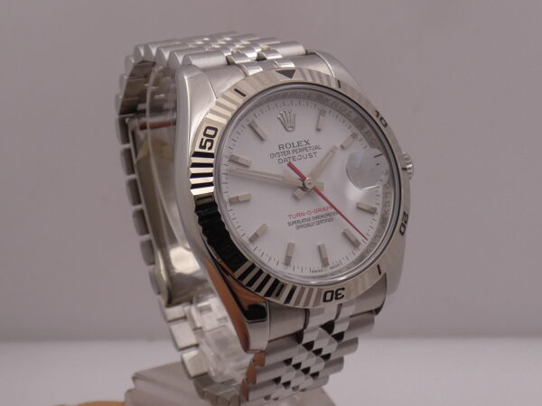 Rolex Datejust Turn-O-Graph 116264 RRR TOP CONDITION Ghiera Oro Bianco 18Kt BOX&PAPERS ITALIA MAI LUCIDATO Automatico Anno 2008 Bracciale Jubilee