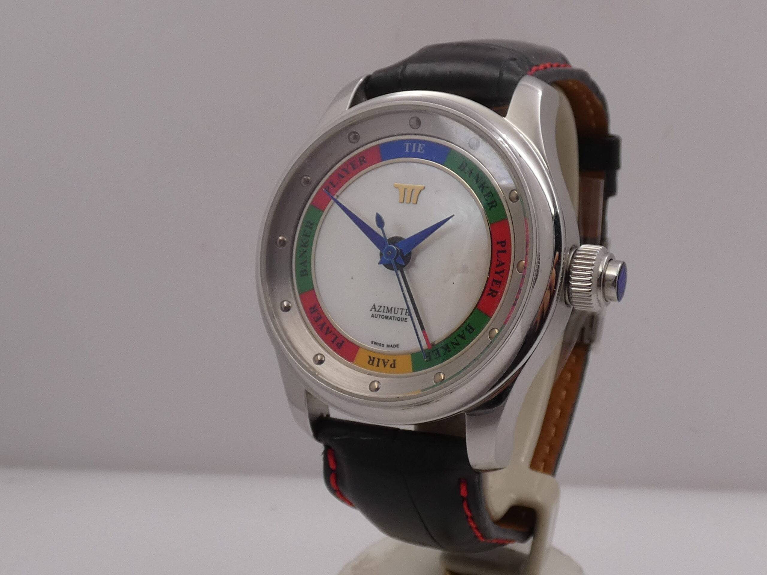 Azimuth Baccarat Marina Bay Sands NEW OLD STOCK Special Edition 42mm MOP DIAL Automatico Acciaio - immagine 10