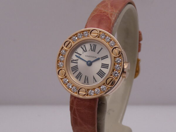 Cartier Love Lady 2977 Factory Diamonds Bezel Oro Rosa 18Kt WITH PAPERS Anno 2008 WE800631