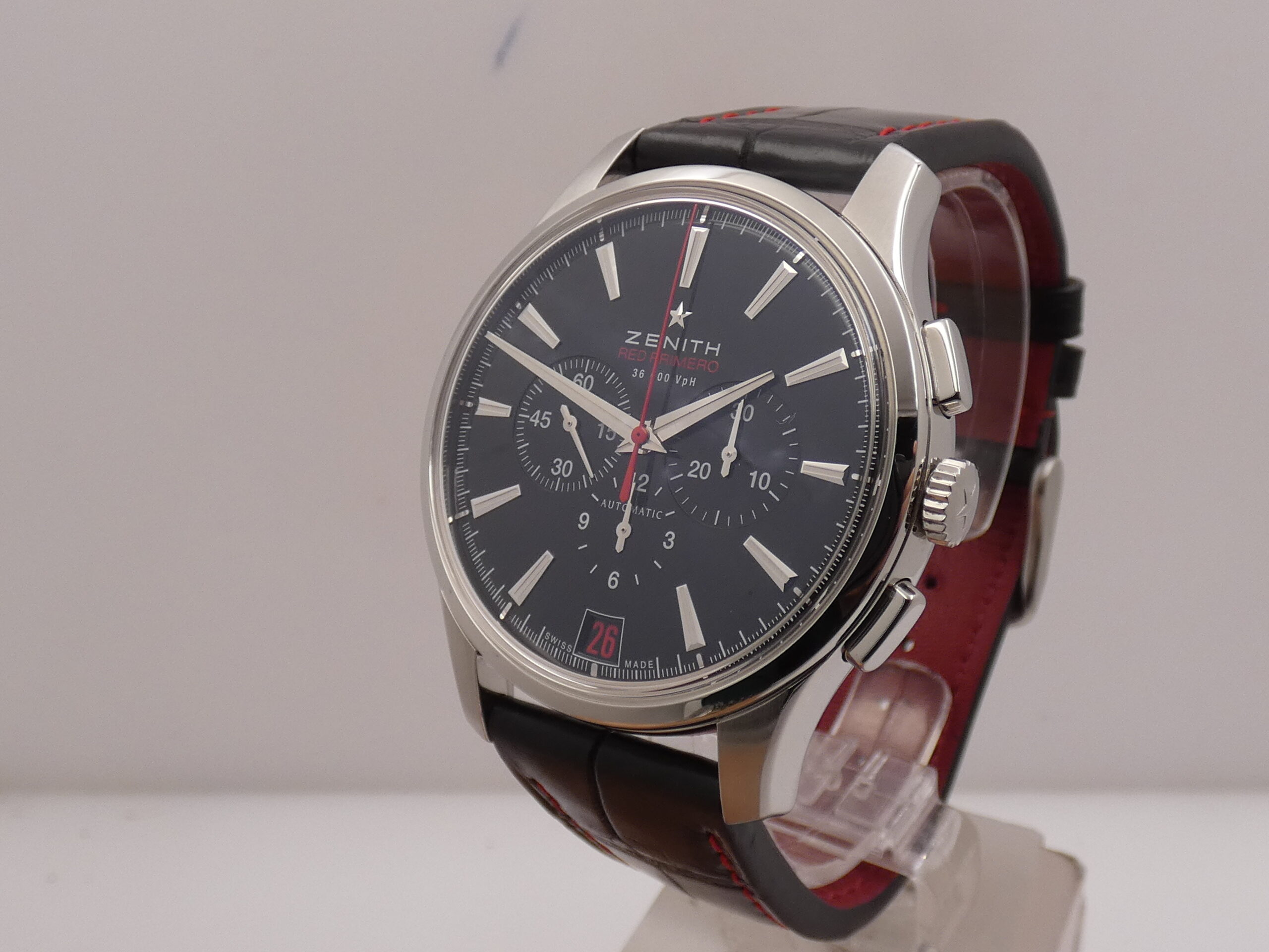 Cronografo Zenith Captain Red Primero 03.2115.400 BOX&PAPERS LIMITED EDITION 500 pezzi al MONDO Automatico Acciaio - immagine 9