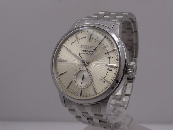 Seiko Presage Power Reserve SUNBRUST DIAL BOX&PAPERS Anno 2019 Automatico Acciaio Braccialato