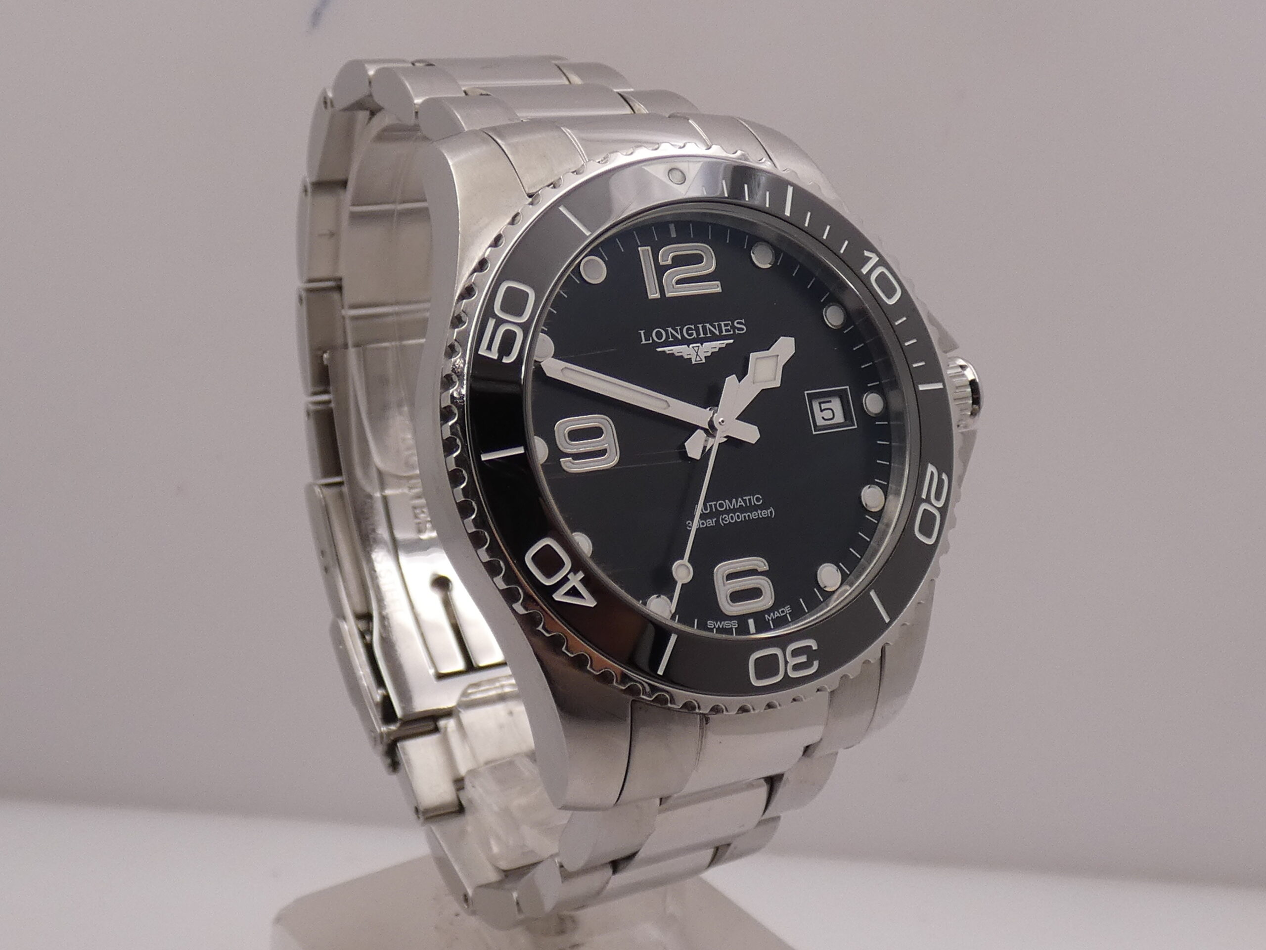Longines HydroConquest 41mm Automatico With BOX Ghiera in Ceramica L3.781.4 Braccialato Acciaio - immagine 9
