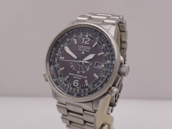 Citizen Promaster Pilot Eco-Drive RadioControlled Calendario Perpetuo Accaio Anni 2000's Ref. AS2020-53E