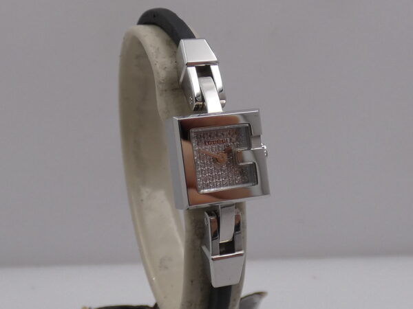 Gucci G Mini Lady 102 N.O.S. Full Pavè Diamonds Dial BOX&PAPERS New Old Stock Stainless Steel