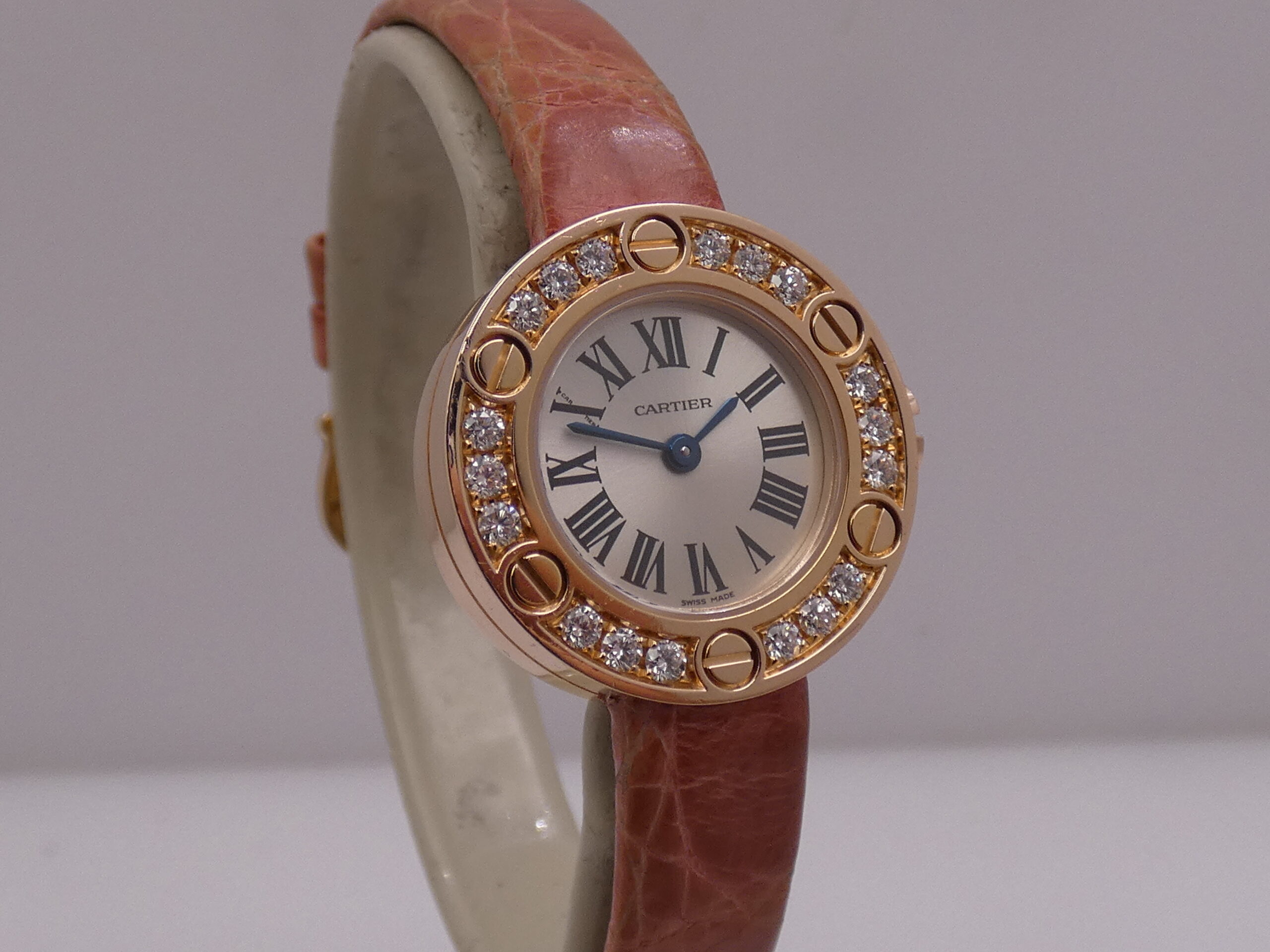Cartier Love Lady 2977 Factory Diamonds Bezel Oro Rosa 18Kt WITH PAPERS Anno 2008 WE800631 - immagine 10