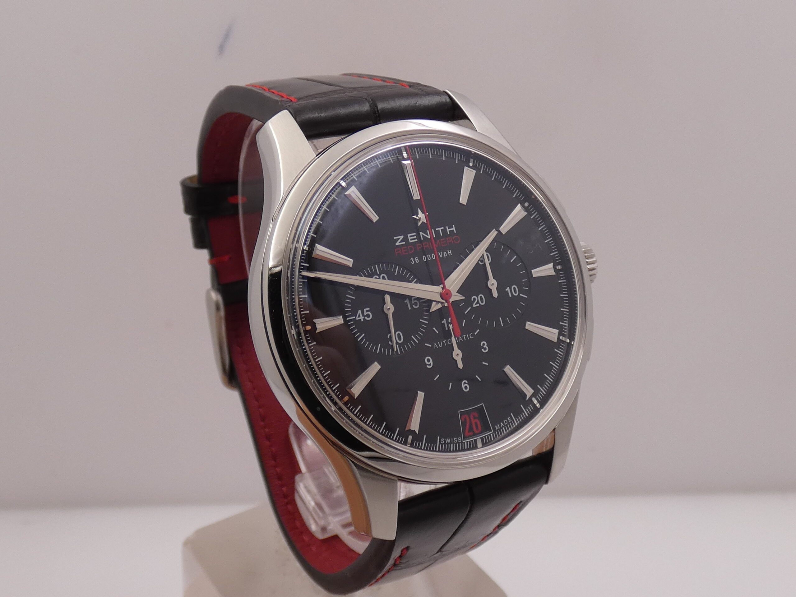 Cronografo Zenith Captain Red Primero 03.2115.400 BOX&PAPERS LIMITED EDITION 500 pezzi al MONDO Automatico Acciaio - immagine 10