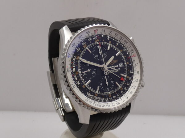 Cronografo Breitling Navitimer World GMT A24322 Automatic Chronometre ANNI '2000s Acciaio