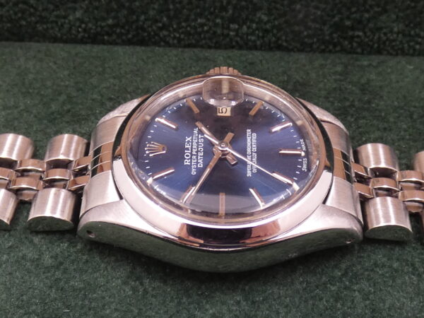 Rolex Lady-Datejust 6916 26mm Bracciale JUBILEE Anno 1977 Blue Soleil Dial Automatico Acciaio