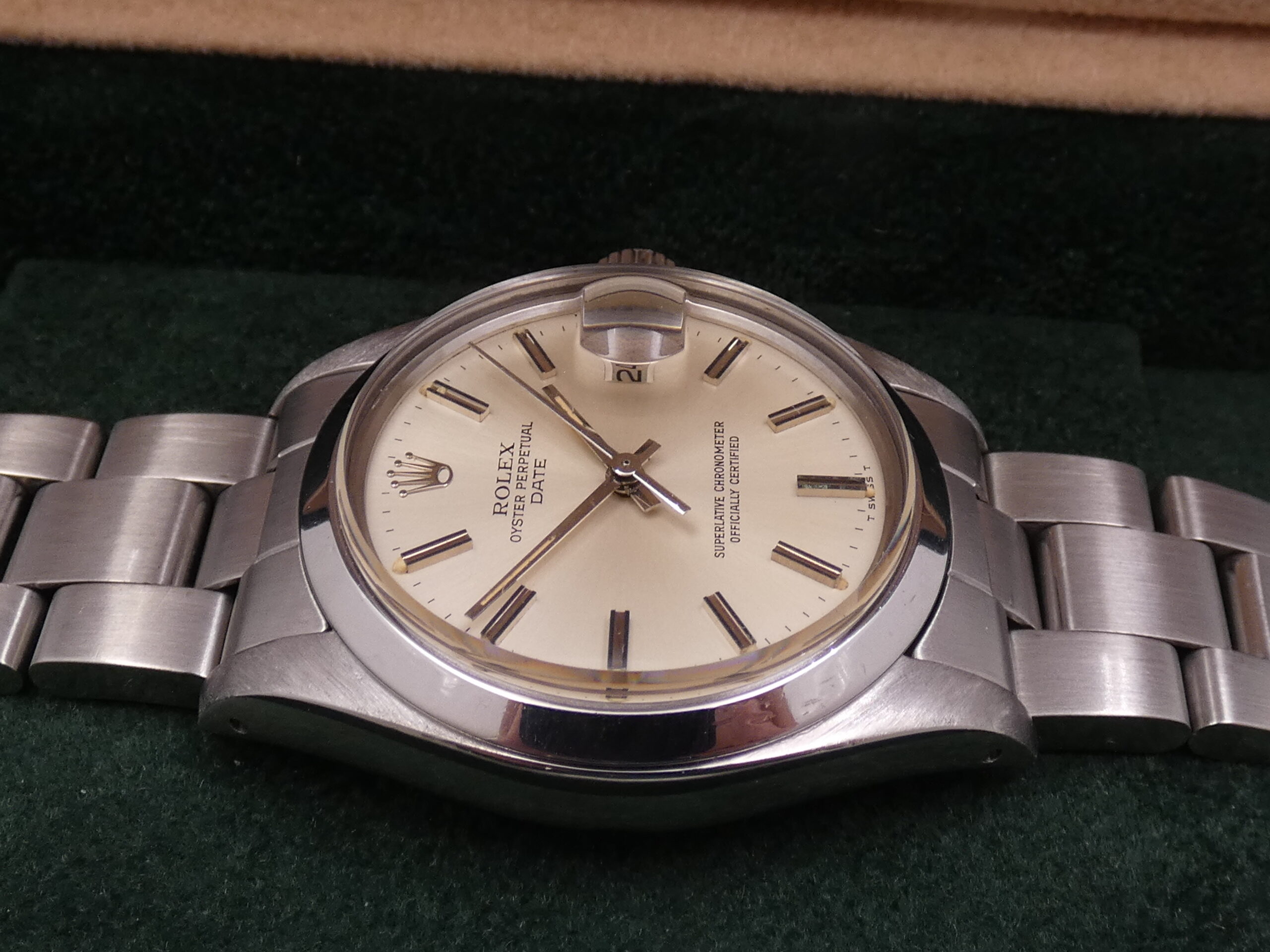 Rolex Oyster Perpetual Date 1500 ANNO 1979 Automatico Bracciale Oyster Acciaio - immagine 10