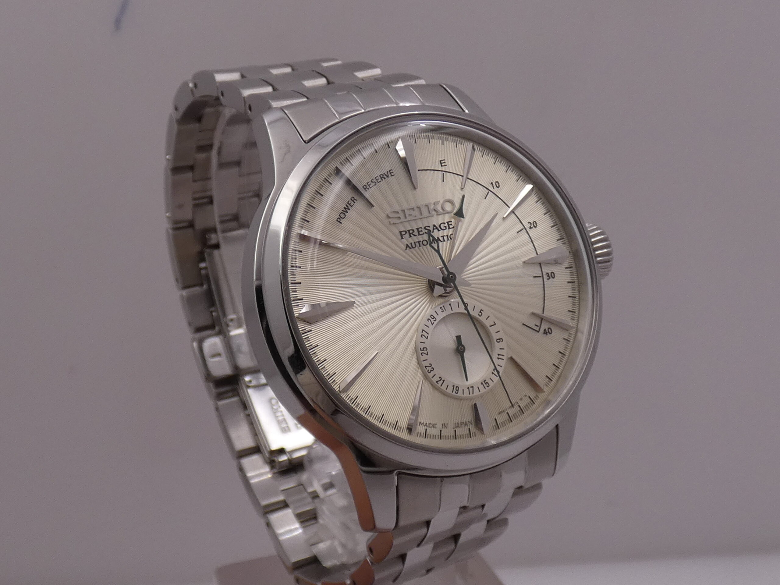 Seiko Presage Power Reserve SUNBRUST DIAL BOX&PAPERS Anno 2019 Automatico Acciaio Braccialato - immagine 10