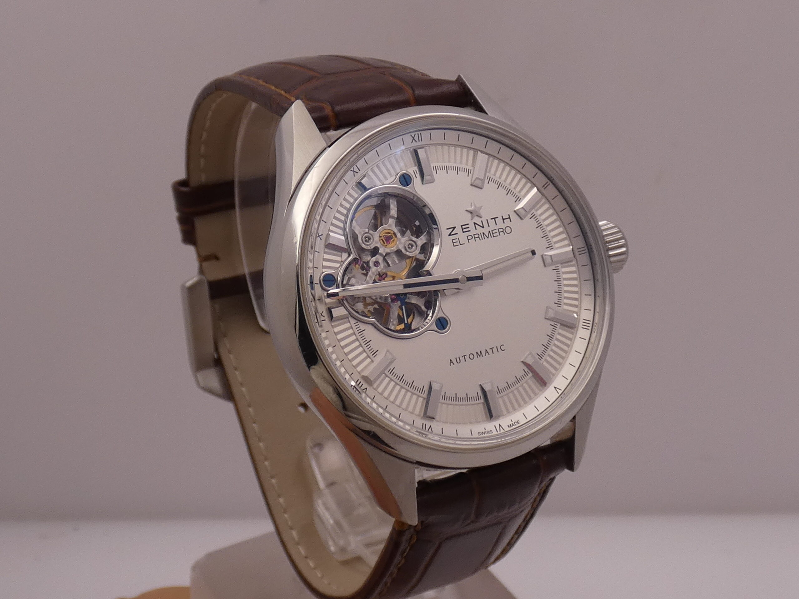 Zenith El Primero Synopsis Open Hearth TOP CONDITION WITH PAPERS Automatico Acciaio 03.2170.4613 - immagine 10